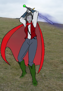 Meliantha, in an attack position.