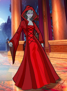 Meliantha, at a formal ball